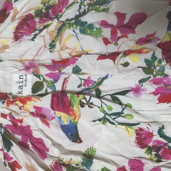 NWOT KAINKU HANDMADE size 3T/4T little girls BIRDS OF PARADISE dress - Picture 4 of 6